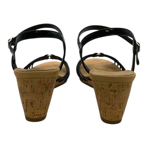 A2 by Aerosoles Fruit Cake Wedge Sandal Black/Cork US Women's 9M - Picture 6 of 8